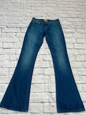 MOTHER blue denim The Runway wide flare Jeans 24